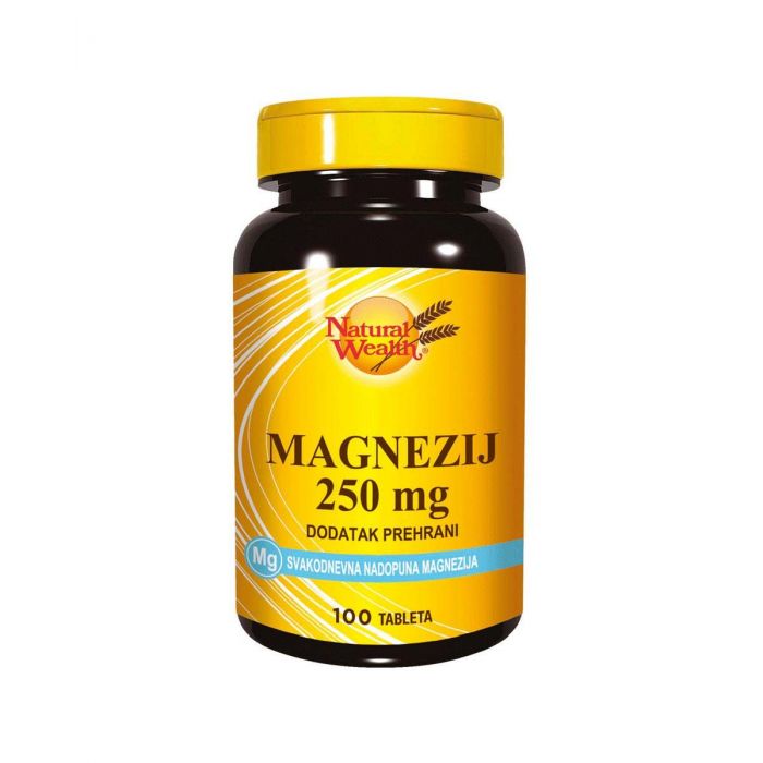 NATURAL WEALTH - MAGNEZIJ 250 MG TABLETE