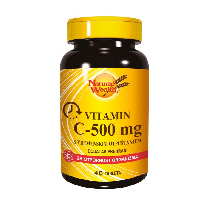 NATURAL WEALTH C-500 MG S VREMENSKIM OTPUŠTANJEM