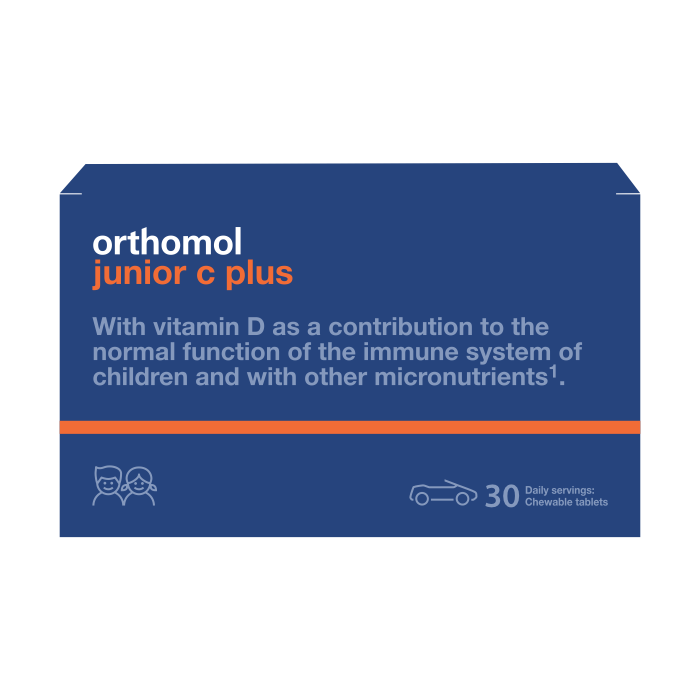 ORTHOMOL JUNIOR C + TABLETE ZA ŽVAKANJE ŠUMSKO VOĆE 30