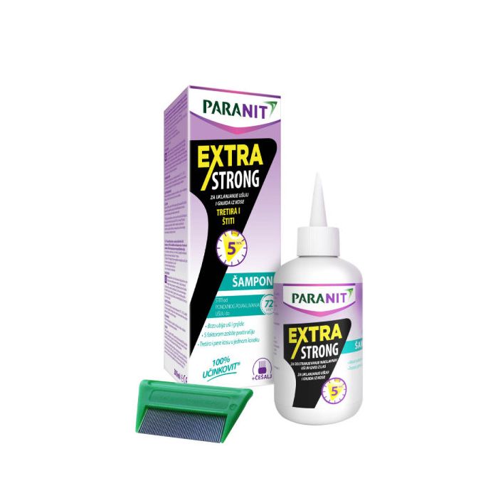 PARANIT EXTRA STRONG - ŠAMPON PROTIV UŠIJU I GNJIDA 1+1 GRATIS