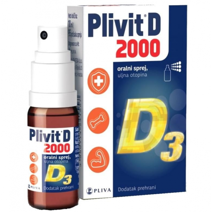 PLIVIT D3 2000 ORALNI SPREJ 