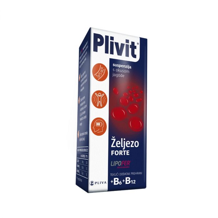 PLIVIT ŽELJEZO FORTE - TEKUĆI DODATAK PREHRANI 