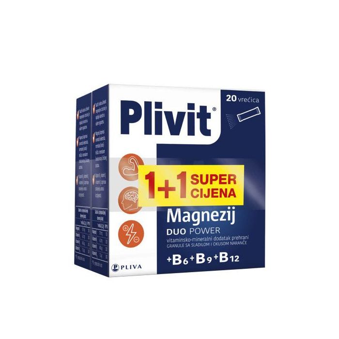 PLIVIT MAGNEZIJ DUO POWER VREĆICE 1+1 