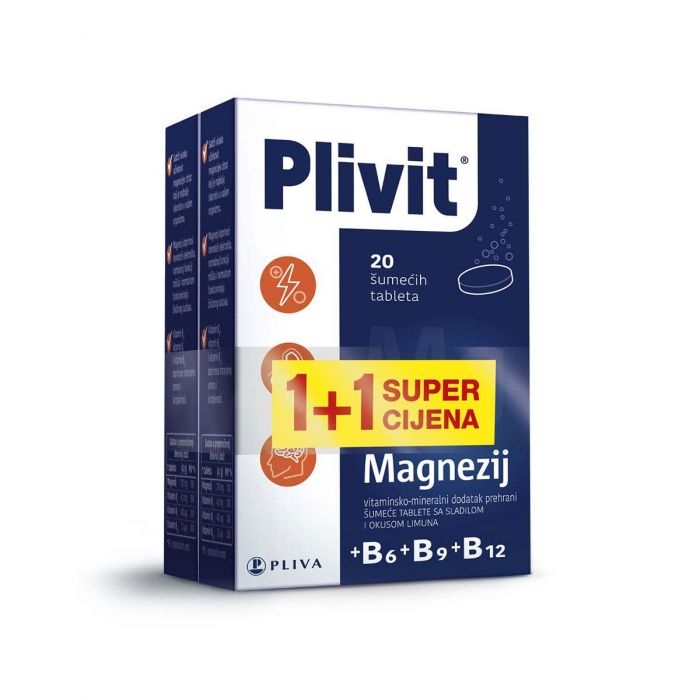 PLIVIT MAGNEZIJ ŠUMEĆE TABLETE 1+1