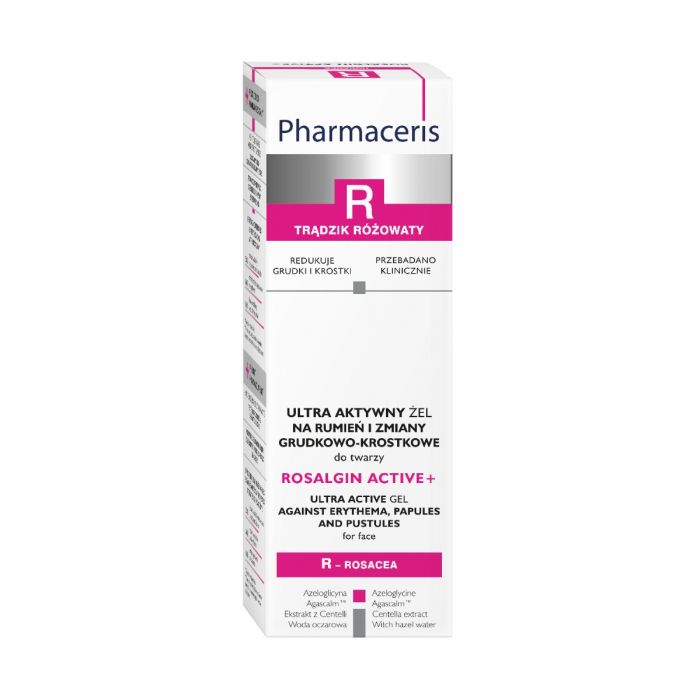 PHARMACERIS R- ROSALGIN ACTIVE+ ULTRA ACTIVE GEL PROTIV ERITEMA, PAPULA I PUSTULA za lice 30 ml 