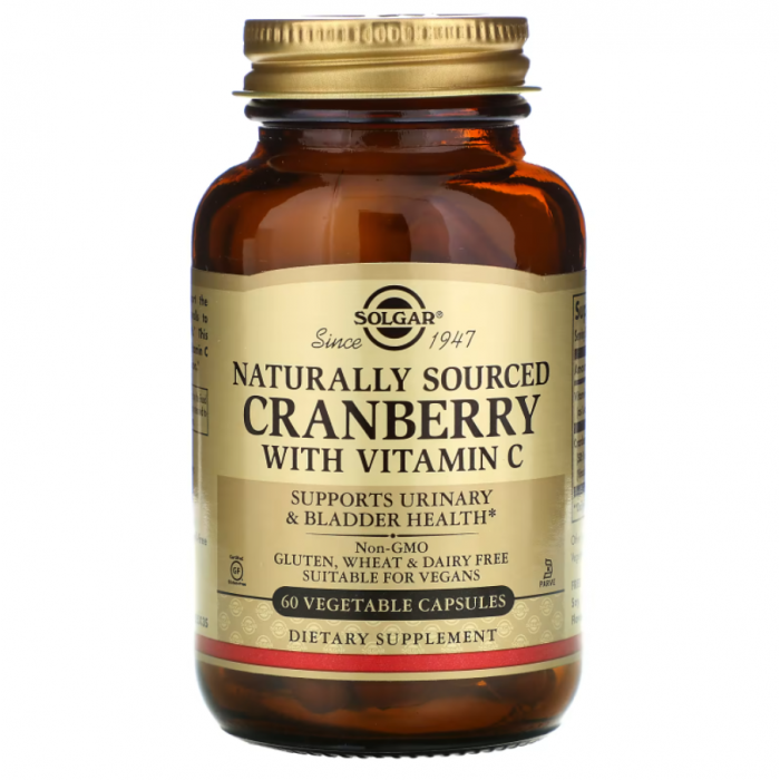 SOLGAR VITAMIN C 500 MG - TABLETE S OKUSOM BRUSNICE I MALINE 