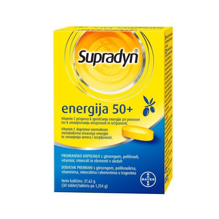 SUPRADYN ENERGIJA 50+ TABLETE S GINSENGOM