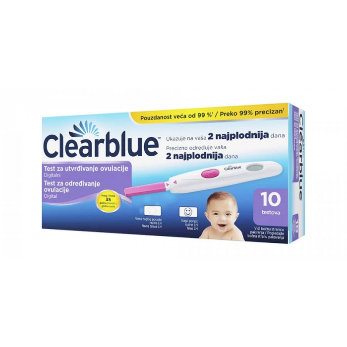 CLEARBLUE OVULACIJSKI TEST - ŠTAPIĆI 10 KOM