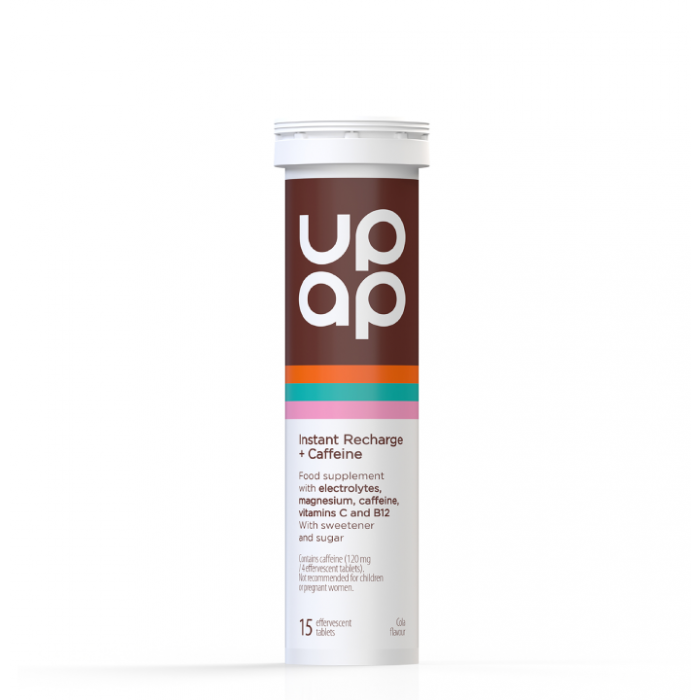 UPAP INSTANT RECHARGE + CAFFEINE ŠUMEĆE TABLETE