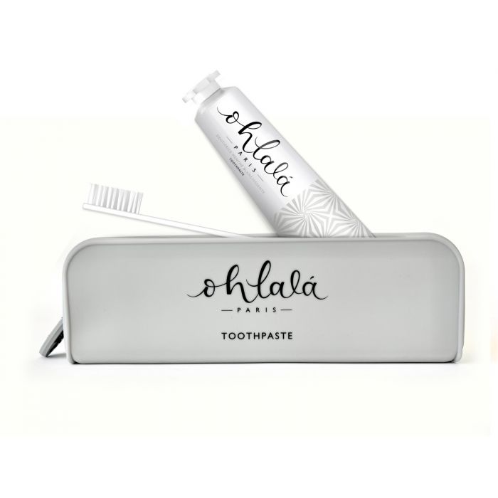 OHLALA PARIS PREMIUM PUTNI SET "LOVE YOUR SMILE" (PASTA ZA ZUBE WHITENING 75 ML + ČETKICA ZA ZUBE DENTAL LUXE) 