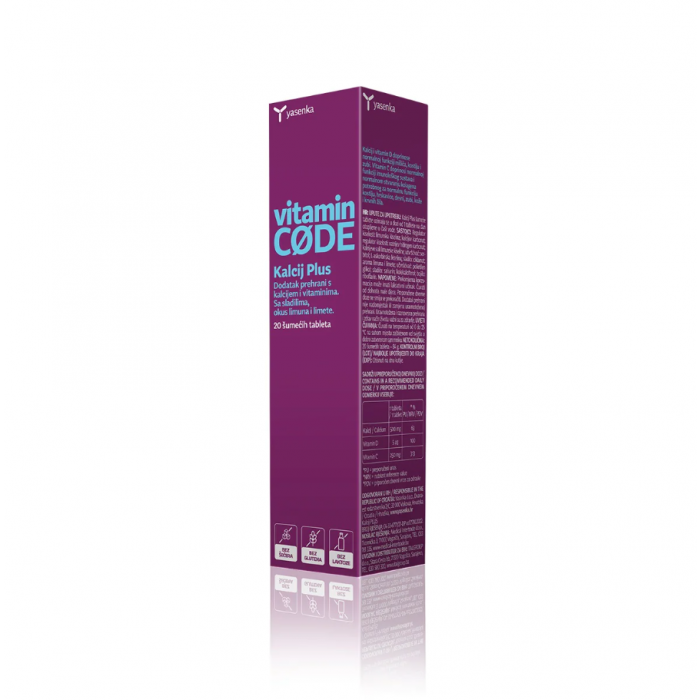 YASENKA VITAMIN CODE KALCIJ PLUS ŠUMEĆE TABLETE 