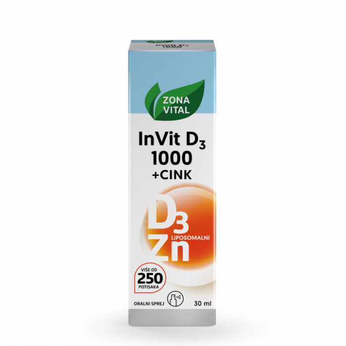 ZONA VITAL INVIT D3 1000 + CINK ORALNI SPREJ