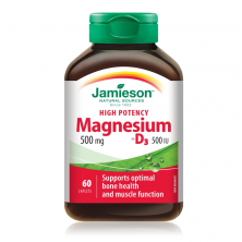 JAMIESON MAGNEZIJ 500 MG + VITAMIN D3 500 IU TABLETE